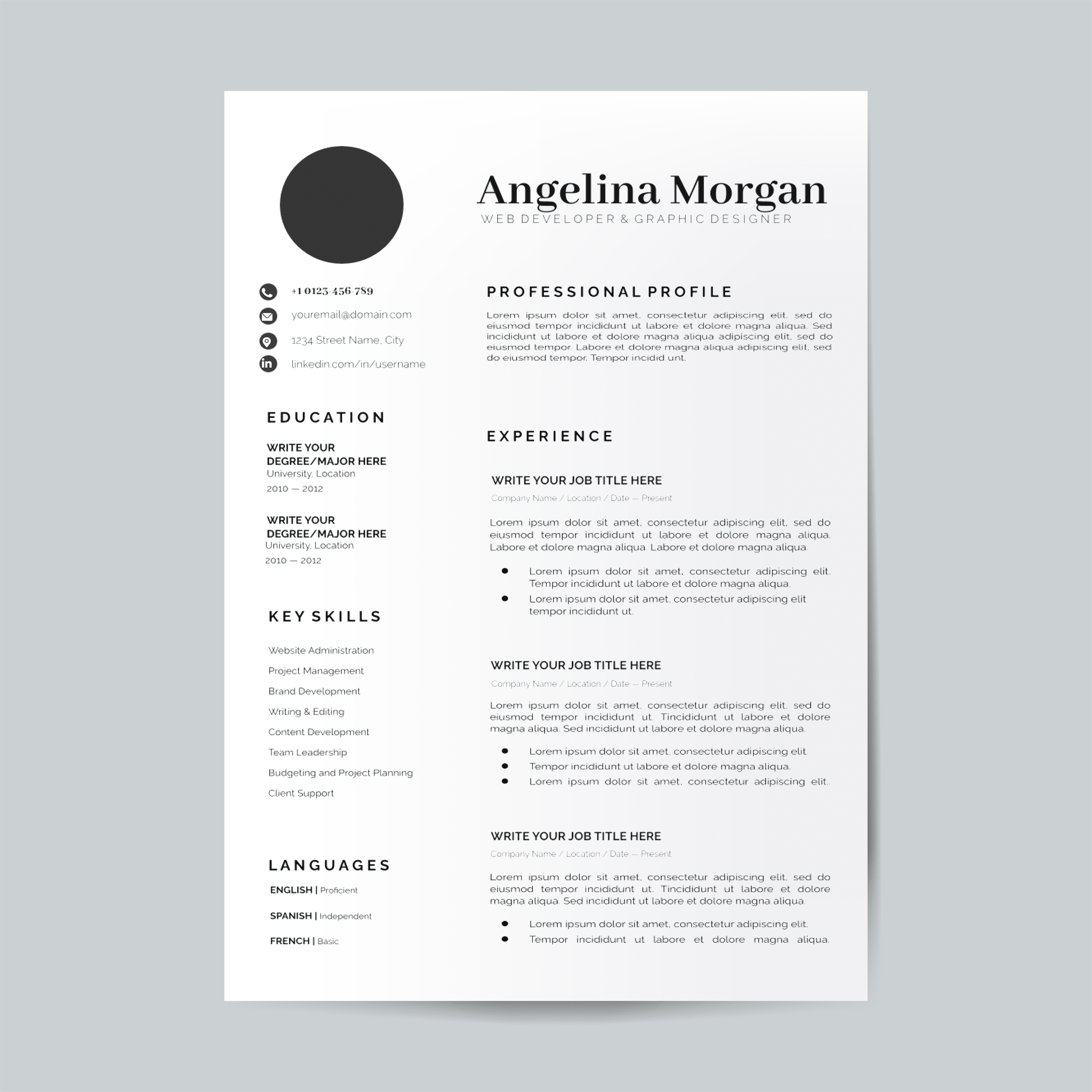 Plantilla CV